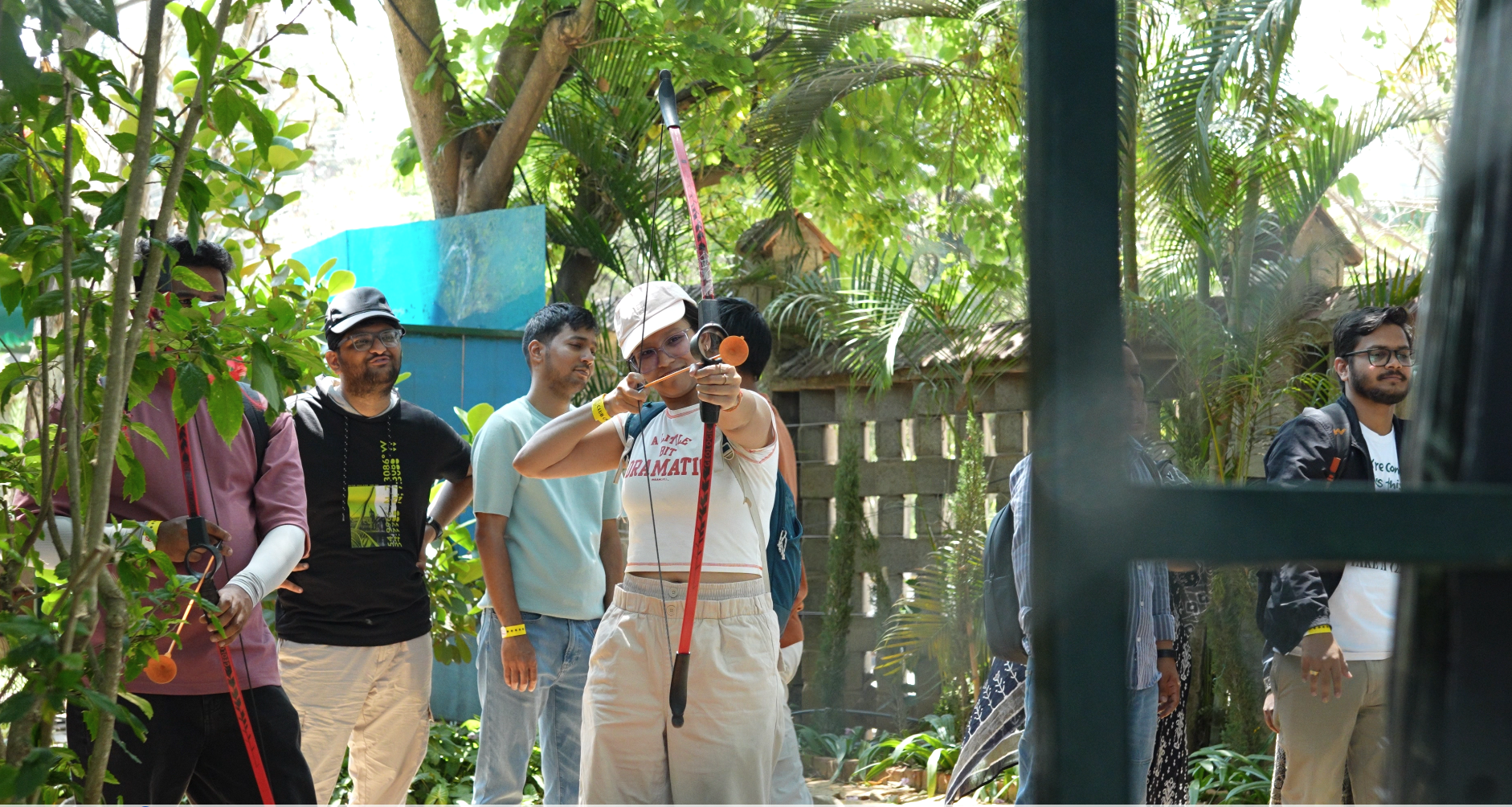A game of archery at club cabana amusement park
