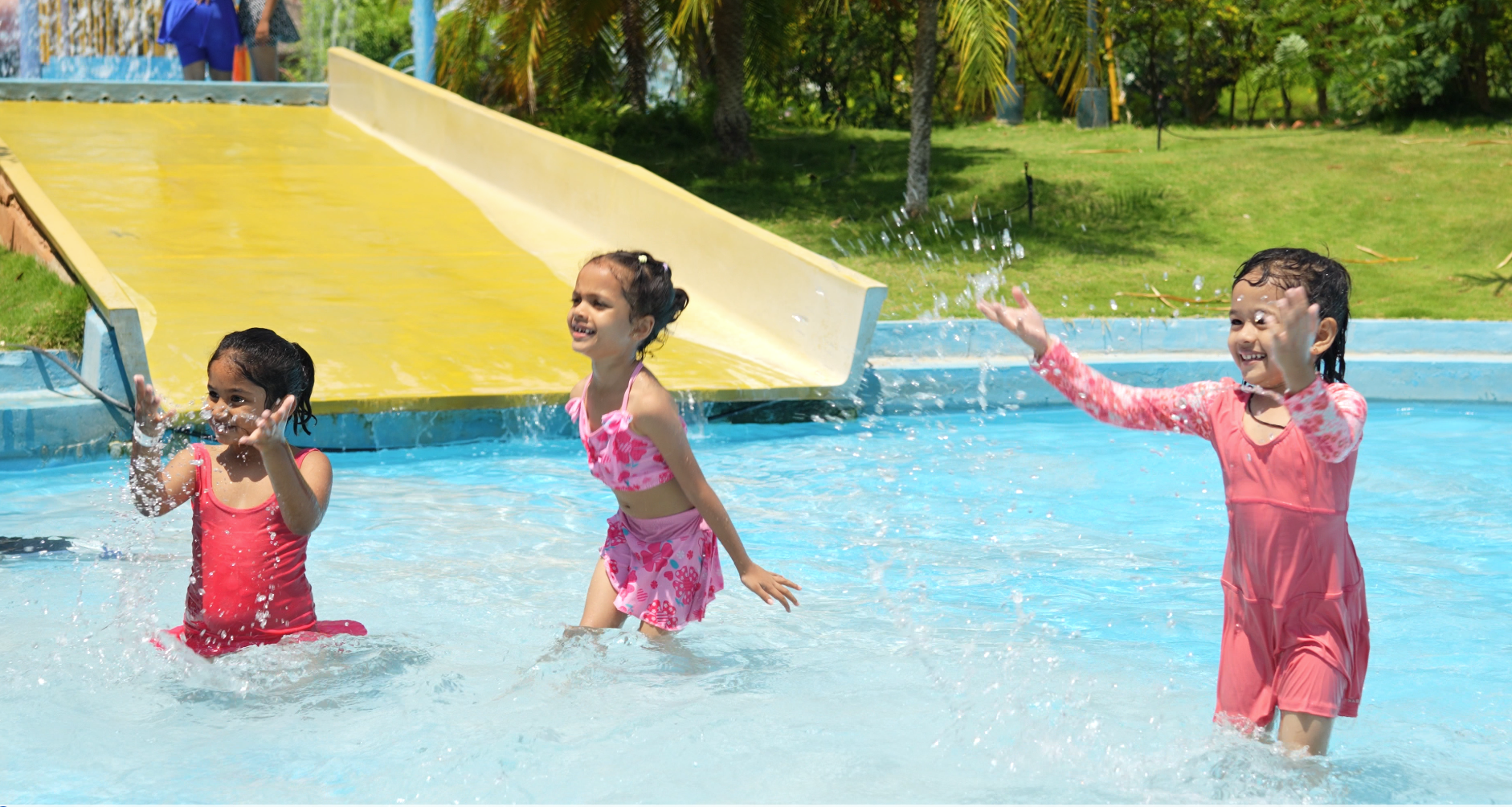 Kids enjoying in kids pool at club cabana amusement park